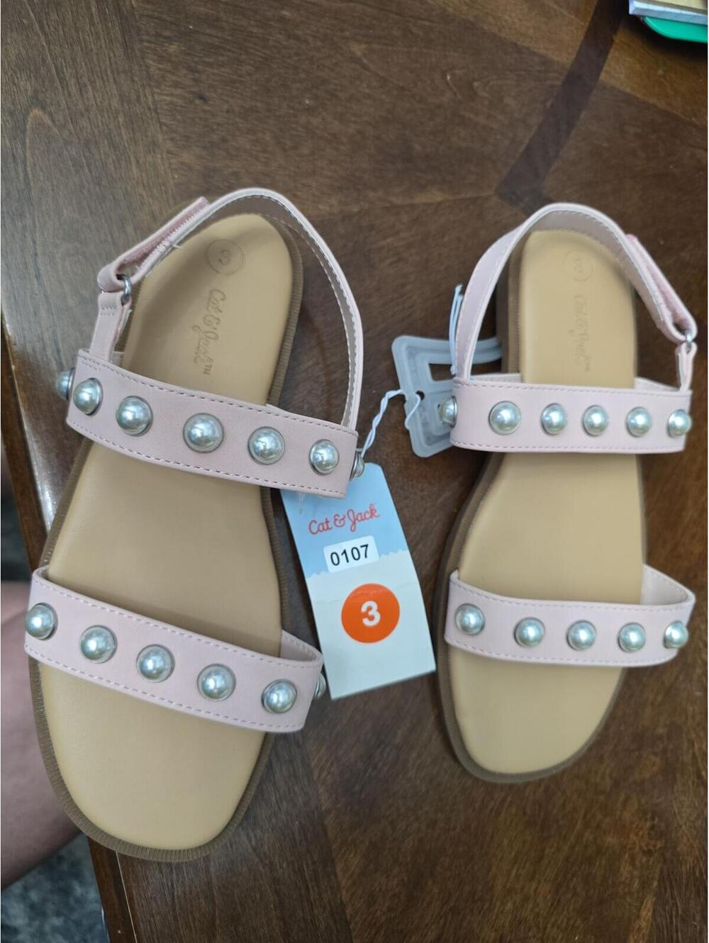 Size 3 brand new girl sandals from target item 107 bin 12